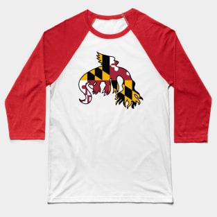 Snallygaster MD Flag Print Baseball T-Shirt